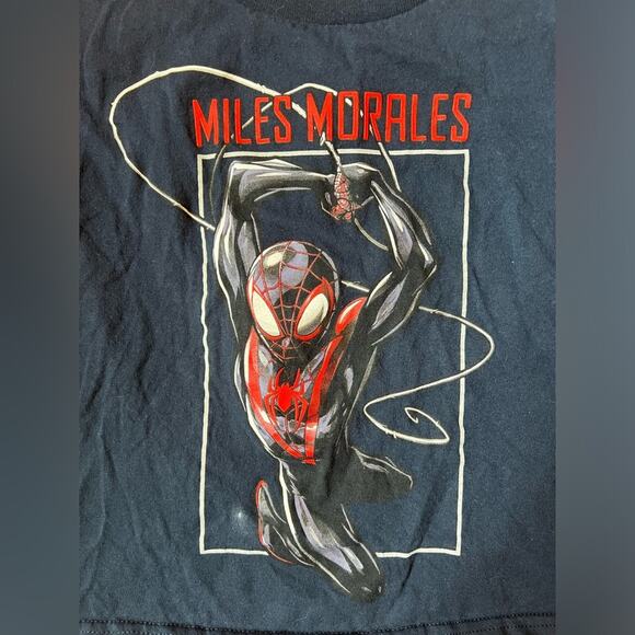 MARVEL SPIDERMAN Sweatshirt and Tee Shirt Bundle SZ Small 6/7 Kids - Picture 4 of 9